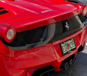 Ferrari 458 Carbon Fiber rear bumper cover