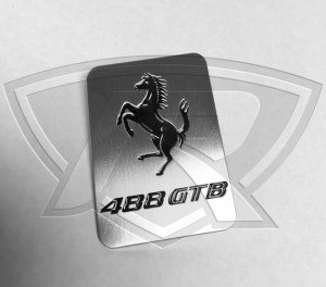 Ferrari 488 GTB Lock Cover Emblem (PN 87422500)