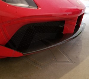 Ferrari 488 GTB and Ferrari 488 Spider Carbon Fiber Front Spoiler Cover (Like OEM)