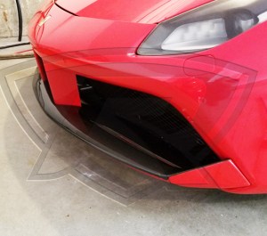 Ferrari 488 GTB and Ferrari 488 Spider Carbon Fiber Front Spoiler Cover (Like OEM)