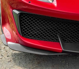 488 Pista - OEM Carbon Fiber Lateral Spoiler Kit - Front Bumper