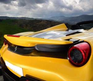 Ferrari 488 Pista OEM Carbon Fiber Rear Bumper Strip