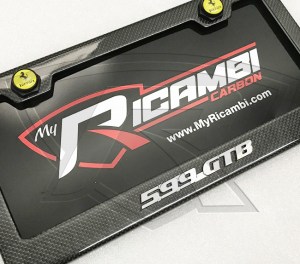 Ferrari 599 GTB Carbon Fiber License Plate Frame 