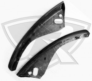 Ferrari 812 Superfast Carbon Fiber Front Lower Bumper Aero Inserts (Pair)