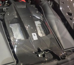 812 Superfast Carbon Fiber Engine Bay Center Cover