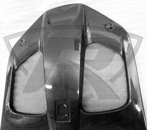 812 Superfast Carbon Fiber Engine Bay Center Cover