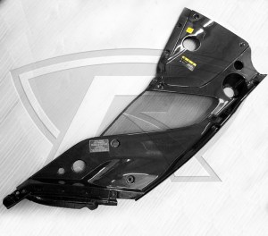 Ferrari 812 Superfast carbon fiber engine bay covers with OEM Stickers