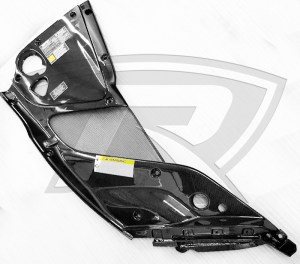 Ferrari 812 Superfast carbon fiber engine bay covers with OEM Stickers