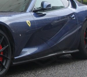 812 Superfast Carbon Fiber Rear Side Skirts Covers