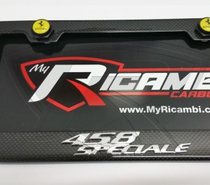 Ferrari 458 Speciale Carbon Fiber License Plate Frame 