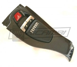 458 Carbon Fiber Center Console Hazard Panel