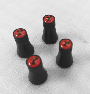 Black GT Conical Valve Stems (Yellow)