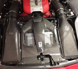 812 Superfast Carbon Fiber Engine Bay Center Cover