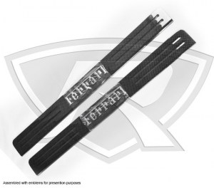 Ferrari 488 GTB and Spider Carbon Fiber Kick Plates (Door Sills)