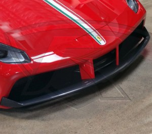 Ferrari 488 GTB and Ferrari 488 Spider Carbon Fiber Front Spoiler