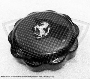 Carbon Fiber Oil Cap Cover with Cavallino