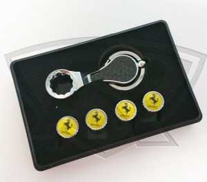 Carbon Fiber Stem Cap with Anti-Theft Lock (All Ferrari Models)